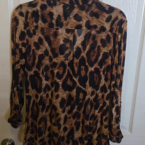 DNA Couture Leopard Print Blouse - Picture 4 of 7
